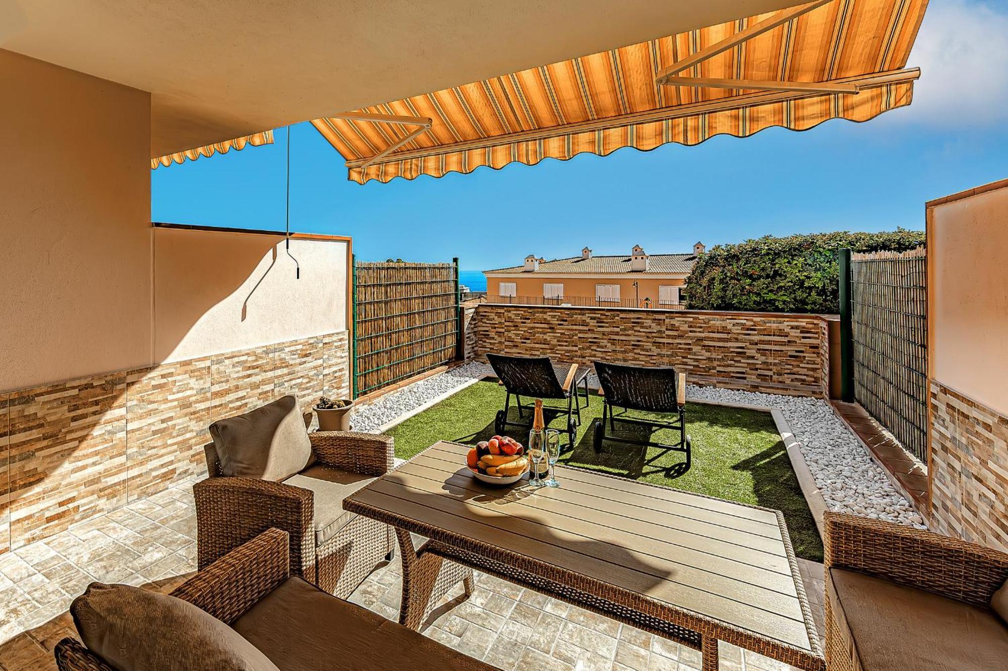 Spacious Ocean View Family Townhouse Puerto de Santiago  Exteriör bild